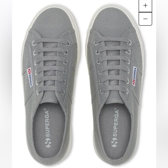 Superga 2740 Grey Platform Sneakers - Picture 2 of 7